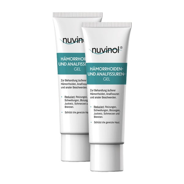 nuvinol® Hämorrhoiden- und Analfissuren-Gel Doppelpack 2X40 ml