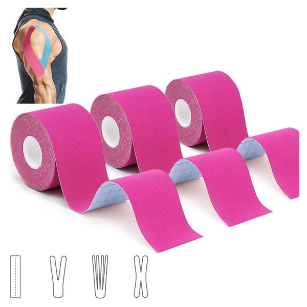 LiangMai Kinesiologie Tape Set (3 Rollen, 5m x 5cm) - Wasserfest &
