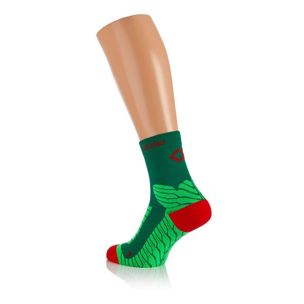 UNDER PRESSURE SOCKX | halbhohe Socken mit Kompression (1 Paar) 35-38 / grün 2 St