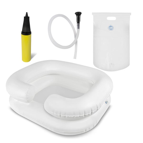 Pulox Haarwaschbecken - Mobile Patientendusche im Komplett-Set mit Zubehör 1 St