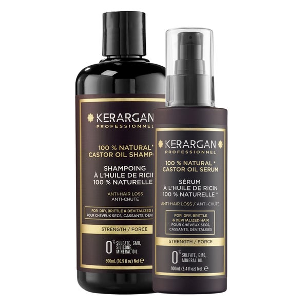Kerargan - Duo Anti-Haarausfall Shampoo & Serum Rizinusöl 600 ml