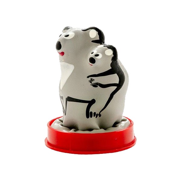 Scherzkondom «Koala» – handbemaltes Motiv mit Mama und Baby (1 Stück) 1 St