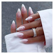 Nagelspitze 24 Stück selbstklebend Mandelform glänzend weiß 1 St