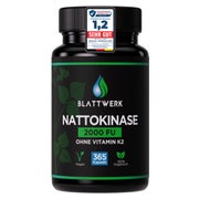 Produktabbildung: Blattwerk360 Nattokinase 2.000 FU hochdosiert Jahresvorrat 365 St