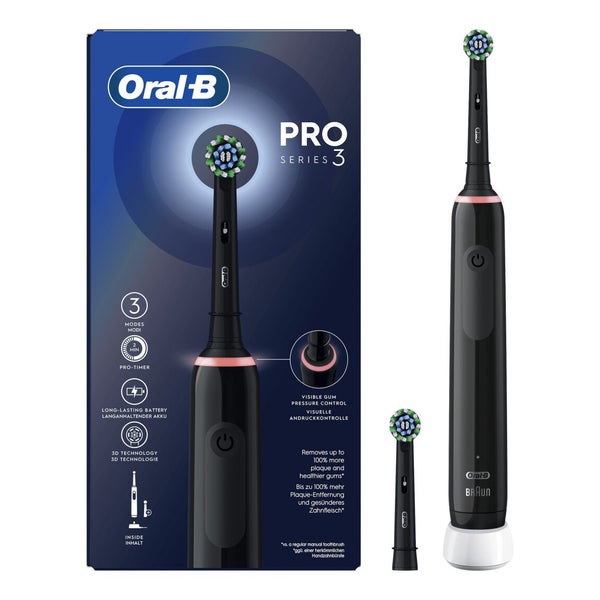 ORAL-B by Braun Zahnbürste Pro 3 3000 Cross Action Black Edition JAS22 1 St