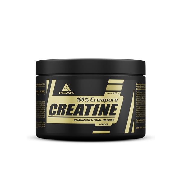 PEAK Creatin (Creapure®) - 225g I 75 Portionen I Pulver I Muskelaufbau I Masseaufbau I Kraftzuwachs I hohe Bioverfügbarkeit I höchste Qualitätsstandards 225 g
