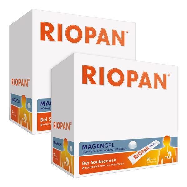 Riopan Magen Gel 50X10 ml Doppelpack 2X50X10 ml