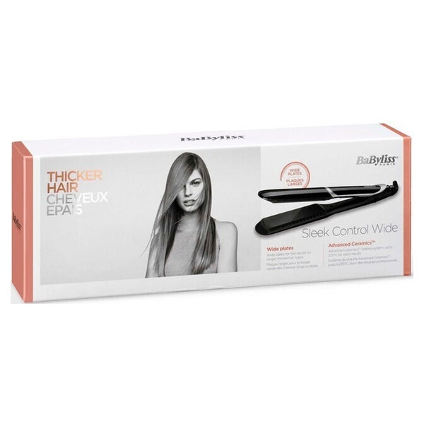 BaByliss Straightener Sleek Control Wide black Schwarz (ST397E) 1 St