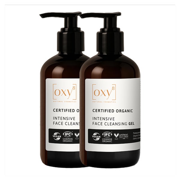 OXY8 NATURKOSMETIK INTENSIVE FACE CLEANSING GEL 2er-Pack 500 ml