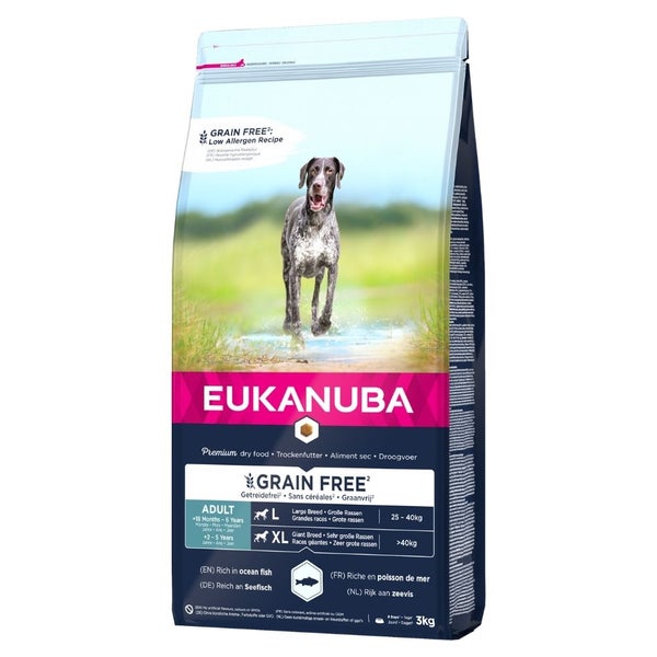 EUKANUBA Grain Free Large Adult Hundefutter 3 kg
