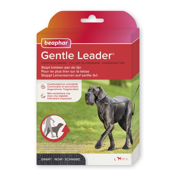 Beaphar Gentle Leader, Hundehalfter - schwarz, L 1 St