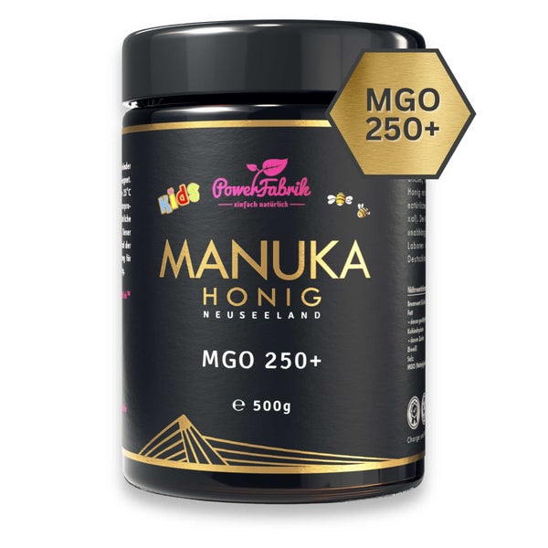 PowerFabrik Manuka Honig Kinder MGO 250+, im Glas