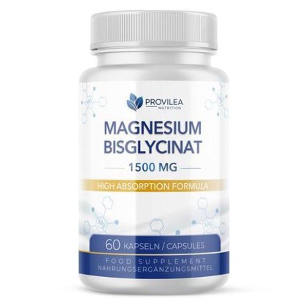 Provilea Magnesiumbisglycinat Kapseln, Hohe Bioverfügbarkeit 60 St