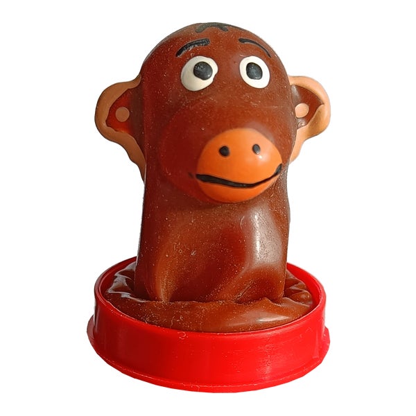 Scherzkondom mit Figur «Affe» 1 Stück, handbemalt (1 Stück) 1 St