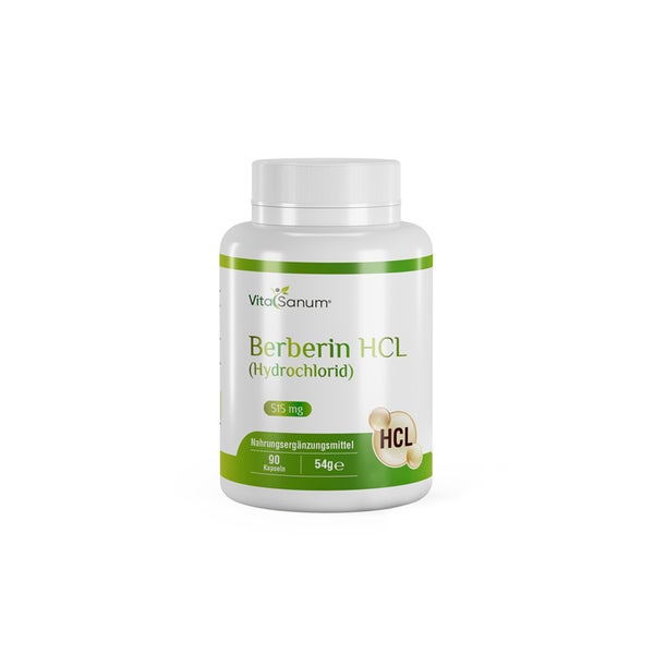 VitaSanum® - Berberin HCL (Hydrochlorid) 500 mg 90 Kapseln 90 St