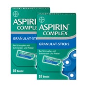Produktabbildung: Aspirin® Complex Granulat-Sticks Doppelpack 2X10 St