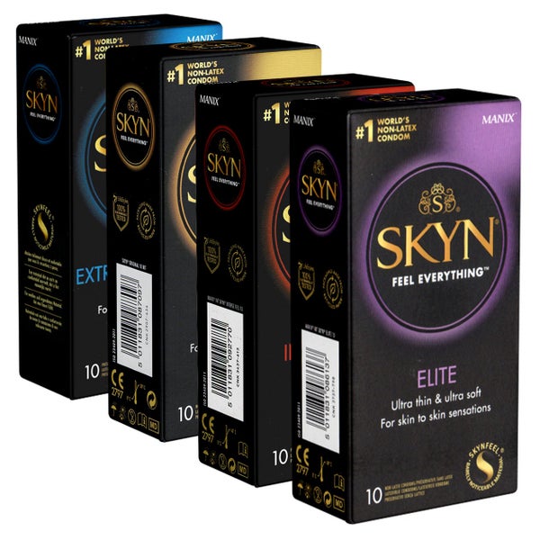 Probier-Set Kondome 40 Stück – 4 Sorten, latexfrei & vegan (40 Kondome) 40 St