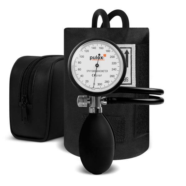 Pulox Manuelles Blutdruckmessgerät - Aneroid Doppelschlauch-Sphygmomanometer 1 St