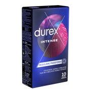 Intense – 10 Kondome mit Rippen, Noppen und Wärme-Effekt (10 Kondome) 10 St