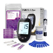 FORA 6 Duo Ketonmessgerät – mmol/l + 10 Teststreifen 1 St