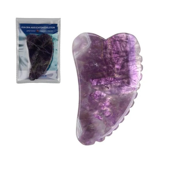 Gua Sha Amethyst mit Zähnchen 1 St
