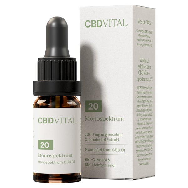 CBD VITAL CBD Öl Monospektrum 20% | 2000mg CBD pro 10ml 10 ml