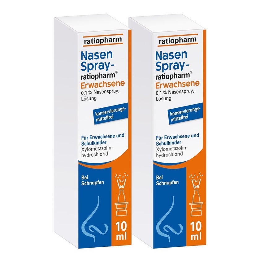 Nasenspray-ratiopharm Erwachsene Doppelpack 2X10 ml