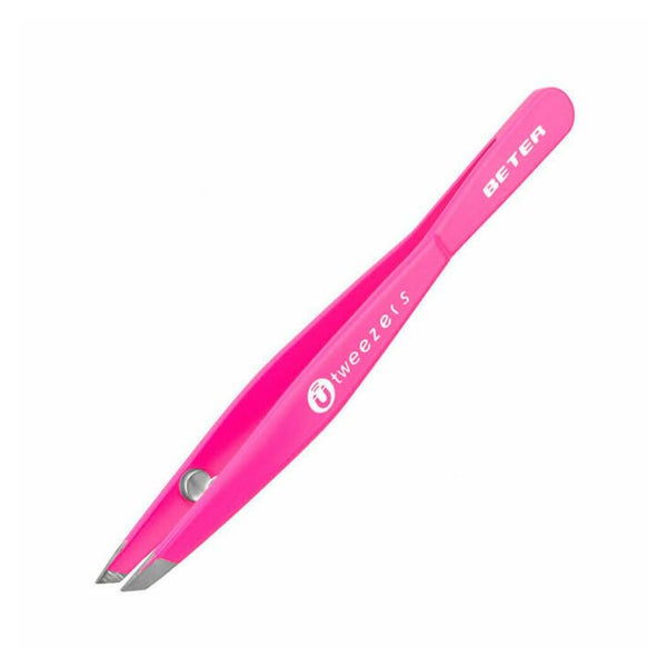 Beter Tweezers Magnetic Slanted Tip Pink
