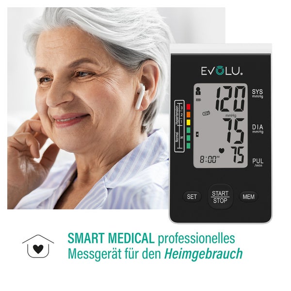 EVOLU Blutdruckmessgerät | XL-Display + Universalmanschette 1 St