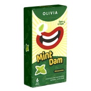 Produktabbildung: «Mint» Lecktücher – 6 Stück, Naturkautschuklatex, Minz-Aroma (6 Tücher) 6 St