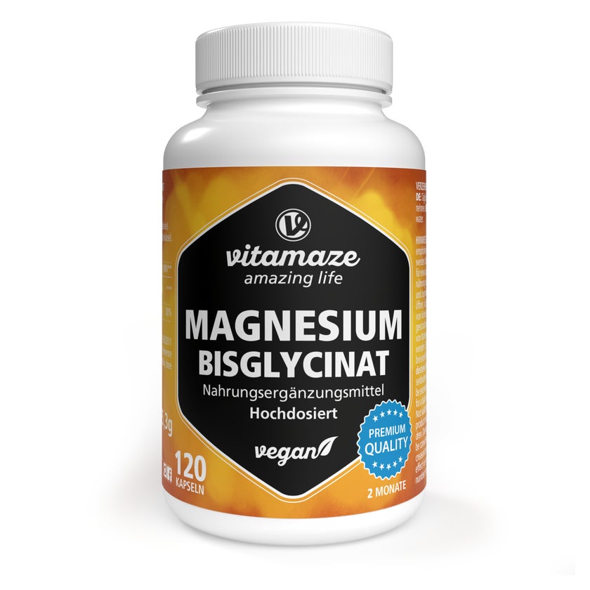 Magnesium Bisglycinat 750 Mg Vegan Kapseln 120 St