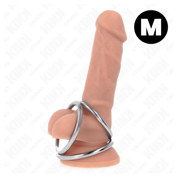Kink - Dreifach Chrom Metall Penisring 1 St