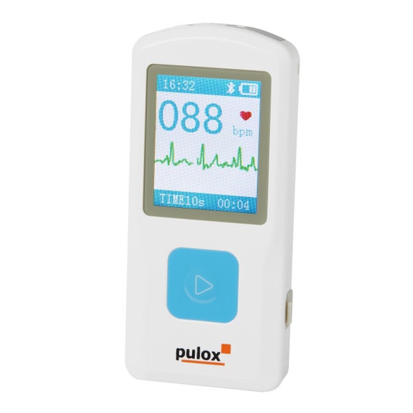 Pulox PM10 - Mobiles Einkanal EKG-Gerät mit Datenspeicher, PC-Software und App 1 St