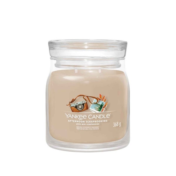 Yankee Candle Afternoon Scrapbooking Signatur Kerze Medium 368g 1,155 kg