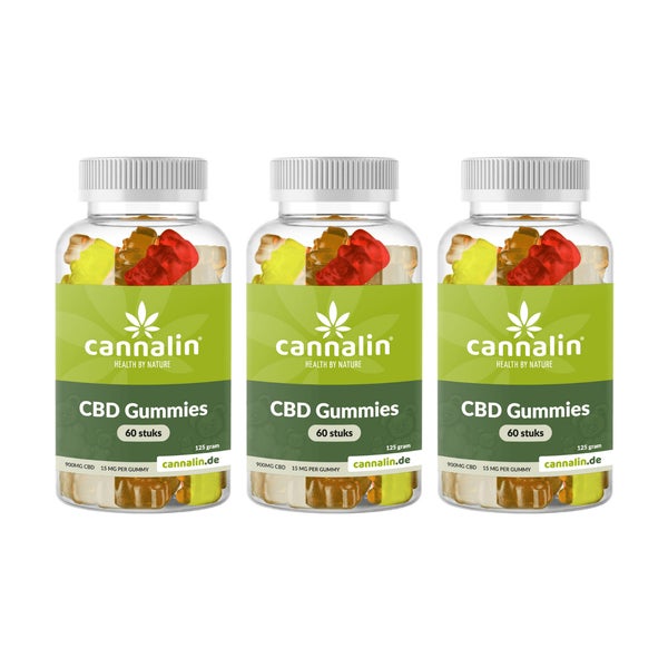 Cannalin - 3x CBD Gummies 15 mg 180 St