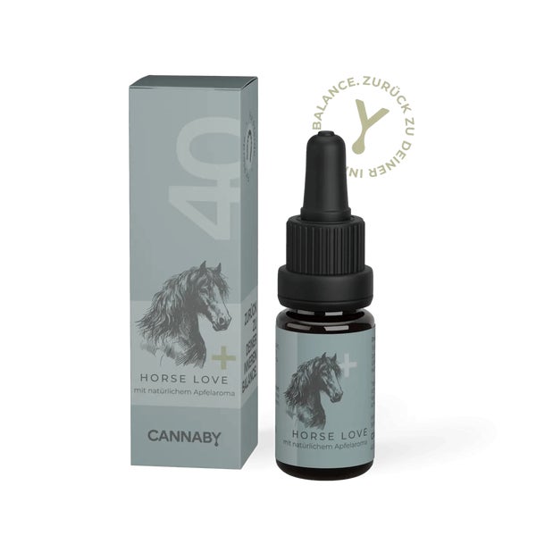 CANNABY Premuim CBD Öl 40% für Pferde Breitspektrum 10 ml
