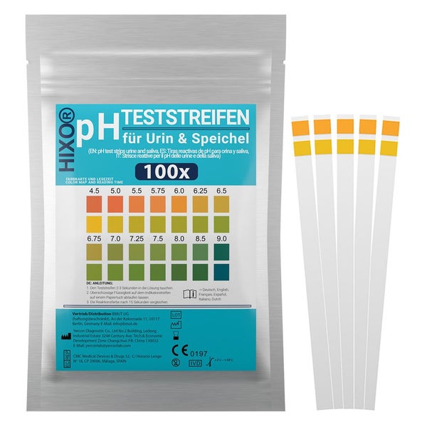 HIXO Indikator pH Speichel & Urin 100 St