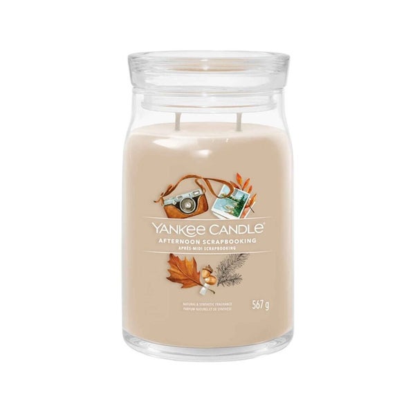 Yankee Candle Afternoon Scrapbooking Signatur Kerze groß 567g 1,55 kg