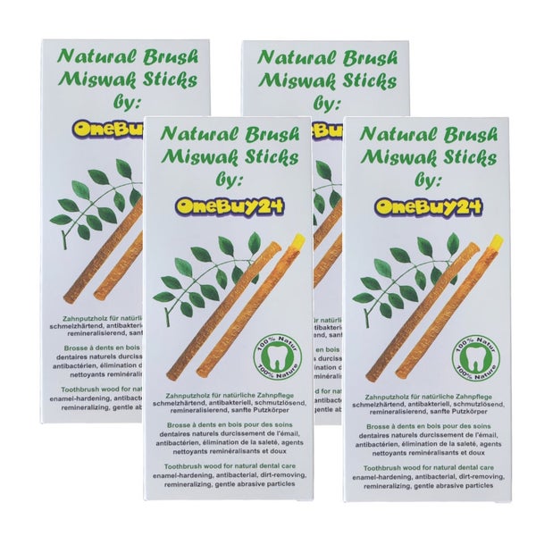 OneBuy24 Miswak mit Mineralien und Gipskristallen 20 St
