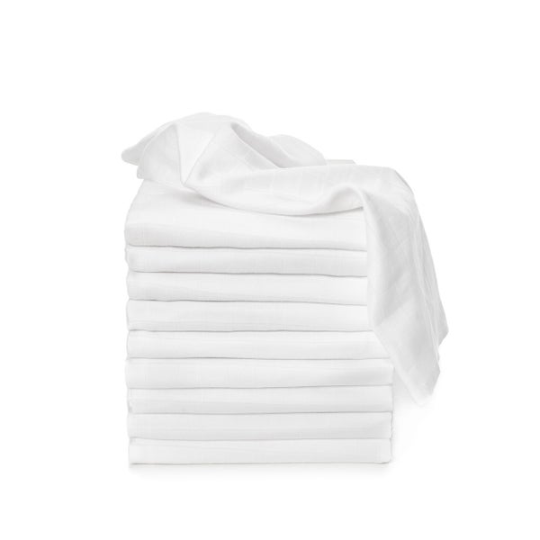 T-TOMI Mullwindeln HIGH QUALITY weiß, 70x70, 10St. 10 St