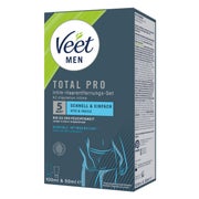 Veet - Men TOTAL PRO Intim-Haarentfernungs-Set 150 ml