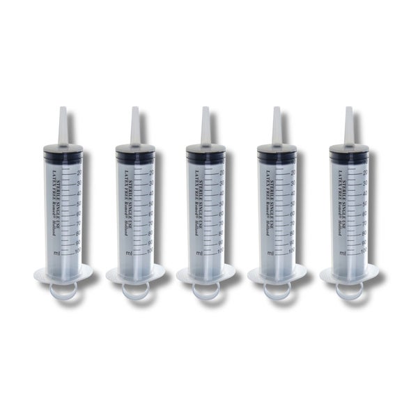 Romed Wund- und Blasenspritze 100 ml, 3-teilig, mit Luer-Adapter, steril verpackt 5 St
