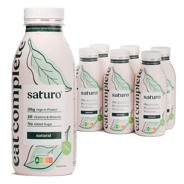 Saturo Trinkmahlzeit Natural | Vegane Astronautennahrung 6 St