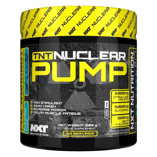 NXT Nutrition TNT Nuclear Pump Icy Blue Razz