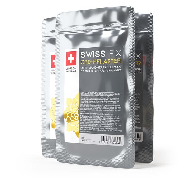 SWISS FX CBD Pflaster mit 20mg CBD 10 St