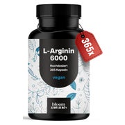 L-Arginin 6000 mg - 365 Kapseln - Bloom Naturals 365 St