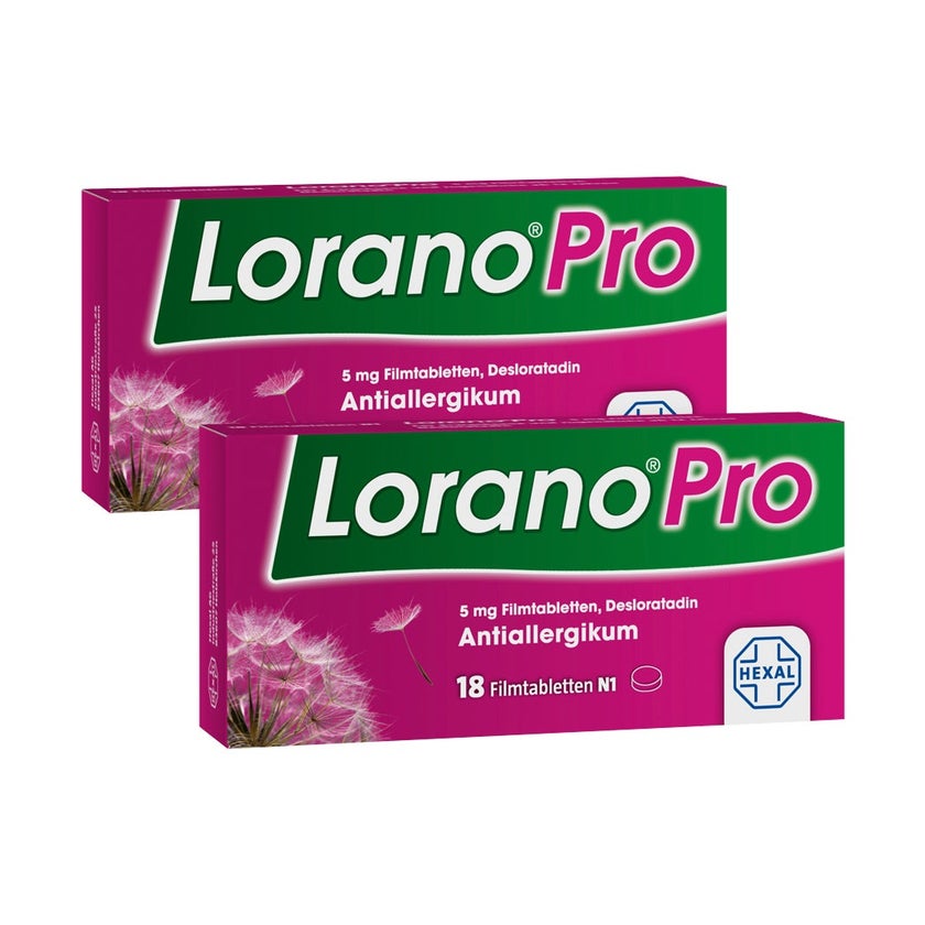 Lorano®Pro Antiallergikum Doppelpack 2X18 St