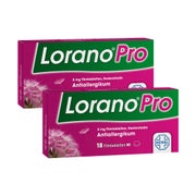 Produktabbildung: Lorano®Pro Antiallergikum Doppelpack 2X18 St