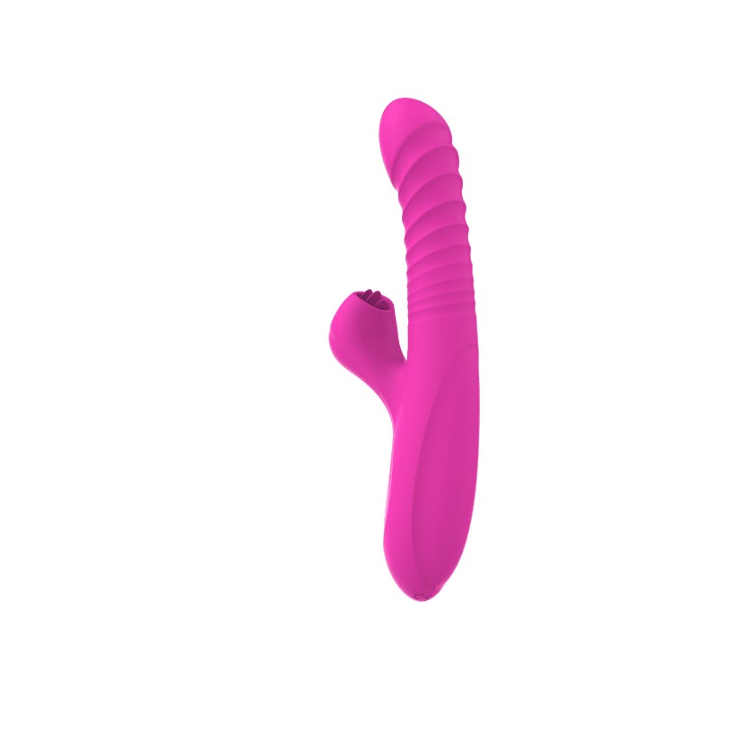 stoßender dildo Miriam Pink - Stoßender Vibrator mit Zunge 1 St günstig kaufen