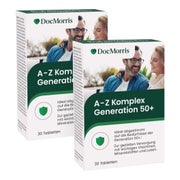 Produktabbildung: DocMorris A-Z Komplex Generation 50+ Doppelpack 2X30 St